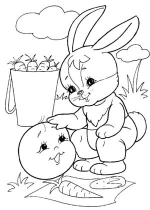 По русским народным сказкам раскраска 21