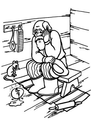 По русским народным сказкам раскраска 34