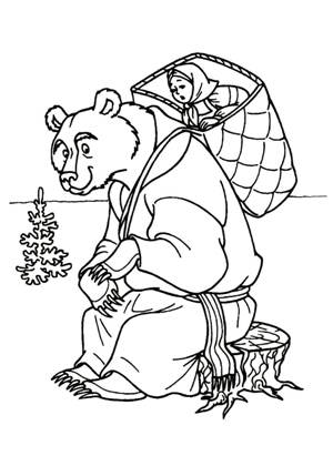 По русским народным сказкам раскраска 36