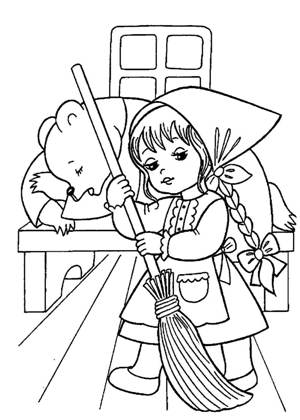 По русским народным сказкам раскраска 38