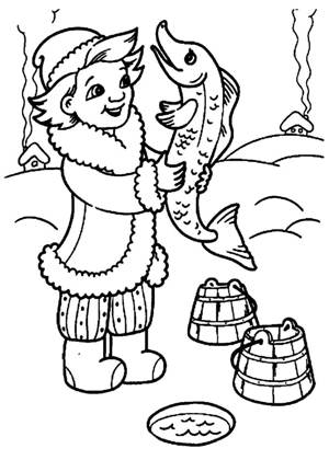 По русским народным сказкам раскраска 45