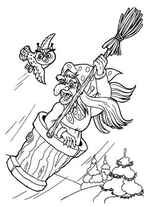 По русским народным сказкам раскраска 5