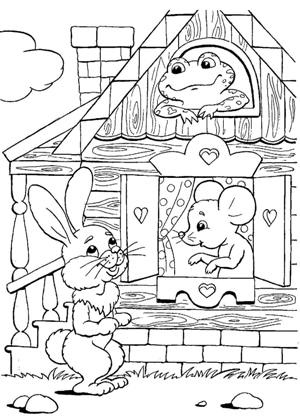 По русским народным сказкам раскраска 56