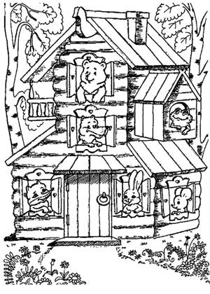 По русским народным сказкам раскраска 57