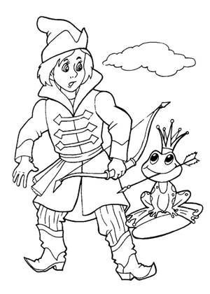 По русским народным сказкам раскраска 64