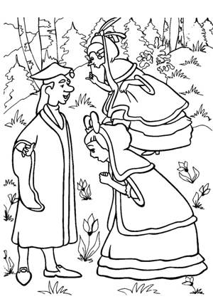 По сказкам Самуила Маршака раскраска 12