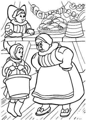 По сказкам Самуила Маршака раскраска 23