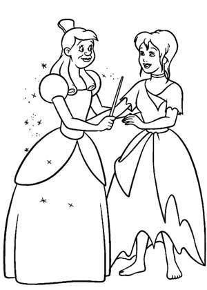 По сказкам Шарля Перро раскраска 1