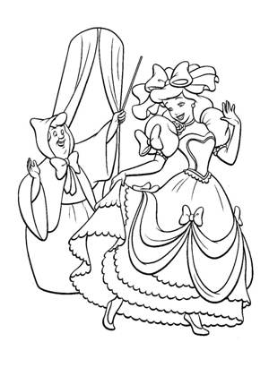 По сказкам Шарля Перро раскраска 10