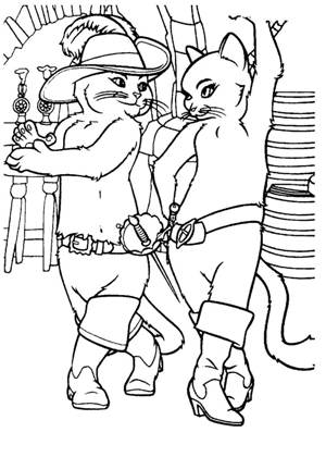 По сказкам Шарля Перро раскраска 12