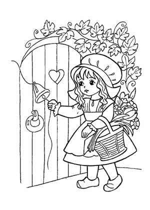 По сказкам Шарля Перро раскраска 24