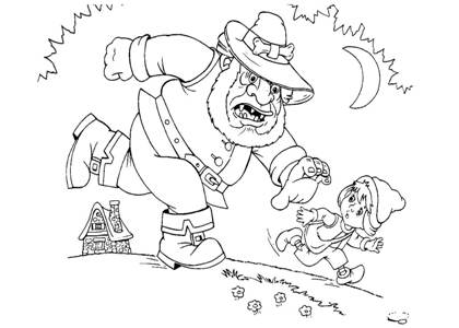 По сказкам Шарля Перро раскраска 27