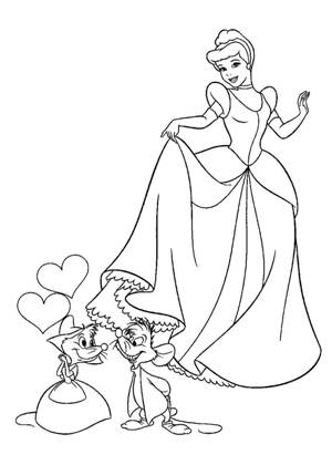 По сказкам Шарля Перро раскраска 3