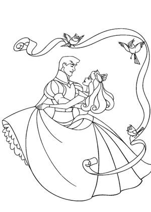 По сказкам Шарля Перро раскраска 38