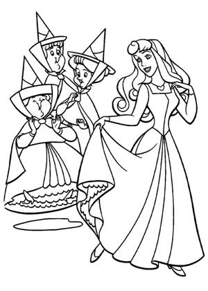 По сказкам Шарля Перро раскраска 41