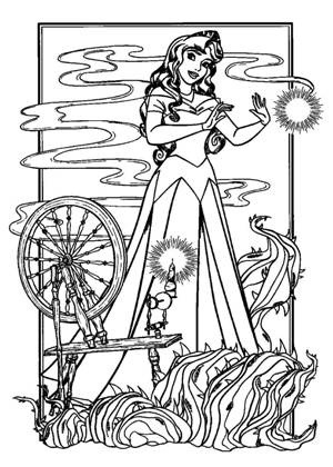 По сказкам Шарля Перро раскраска 42