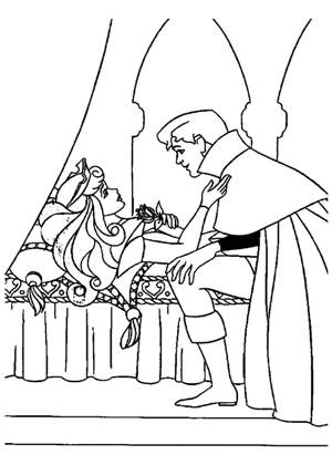 По сказкам Шарля Перро раскраска 43