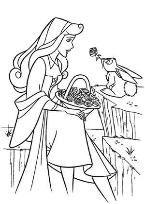 По сказкам Шарля Перро раскраска 44