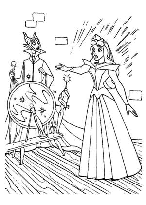 По сказкам Шарля Перро раскраска 46