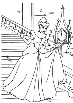 По сказкам Шарля Перро раскраска 7