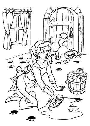 По сказкам Шарля Перро раскраска 8