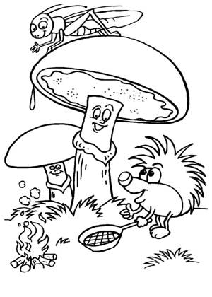 По сказкам Сутеева раскраска 10