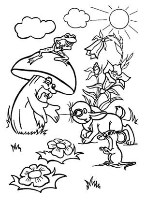 По сказкам Сутеева раскраска 11