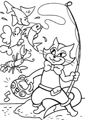 По сказкам Сутеева раскраска 19