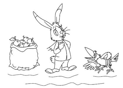 По сказкам Сутеева раскраска 28