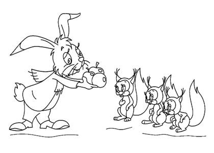 По сказкам Сутеева раскраска 29