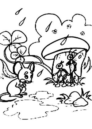 По сказкам Сутеева раскраска 39