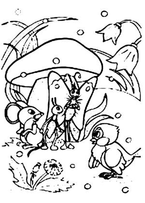 По сказкам Сутеева раскраска 40