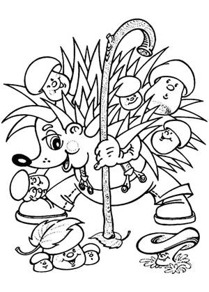 По сказкам Сутеева раскраска 8