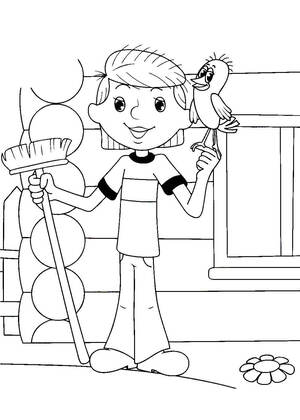 Раскраски Новое Простоквашино Новое Простоквашино — раскраска 1