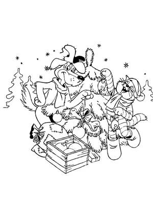 Раскраски Новое Простоквашино Новое Простоквашино — раскраска 13