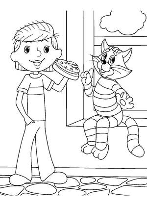 Раскраски Новое Простоквашино Новое Простоквашино — раскраска 16