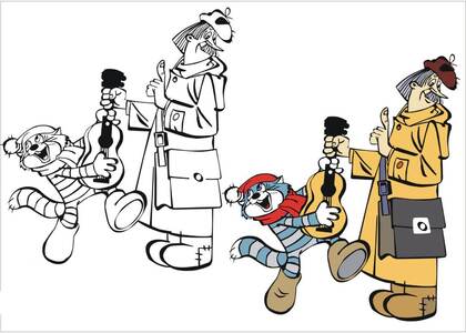 Раскраски Новое Простоквашино Новое Простоквашино — раскраска 19