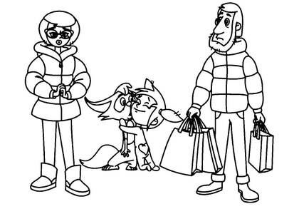 Раскраски Новое Простоквашино Новое Простоквашино — раскраска 21