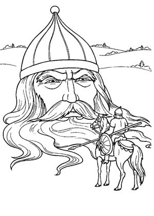 По сказкам Пушкина раскраска 11