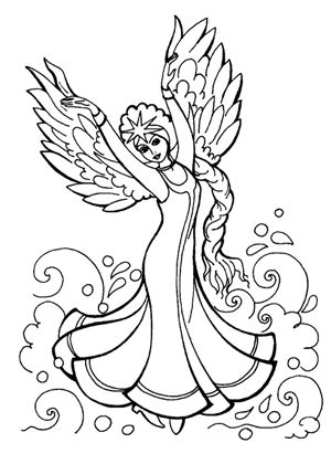 По сказкам Пушкина раскраска 43