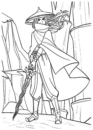 Райя и последний дракон — раскраска 10