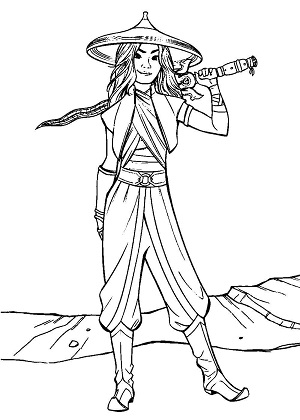 Райя и последний дракон — раскраска 13