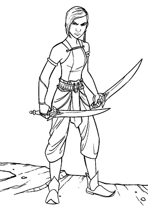 Райя и последний дракон — раскраска 14