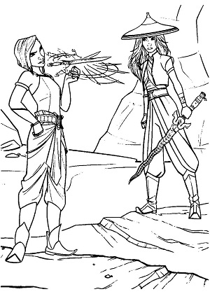 Райя и последний дракон — раскраска 15