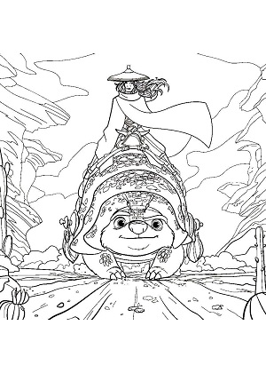 Райя и последний дракон — раскраска 16