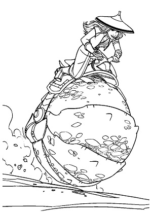 Райя и последний дракон — раскраска 18