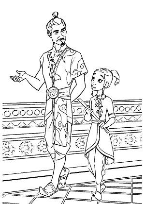 Райя и последний дракон — раскраска 19