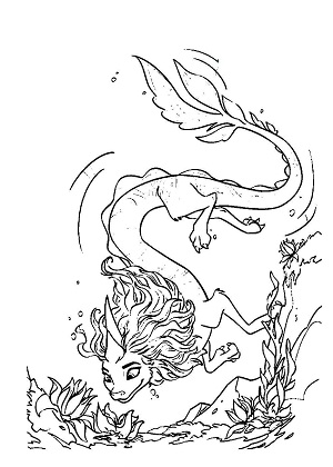 Райя и последний дракон — раскраска 3