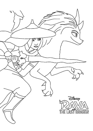 Райя и последний дракон — раскраска 7