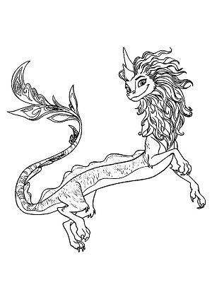 Райя и последний дракон — раскраска 9